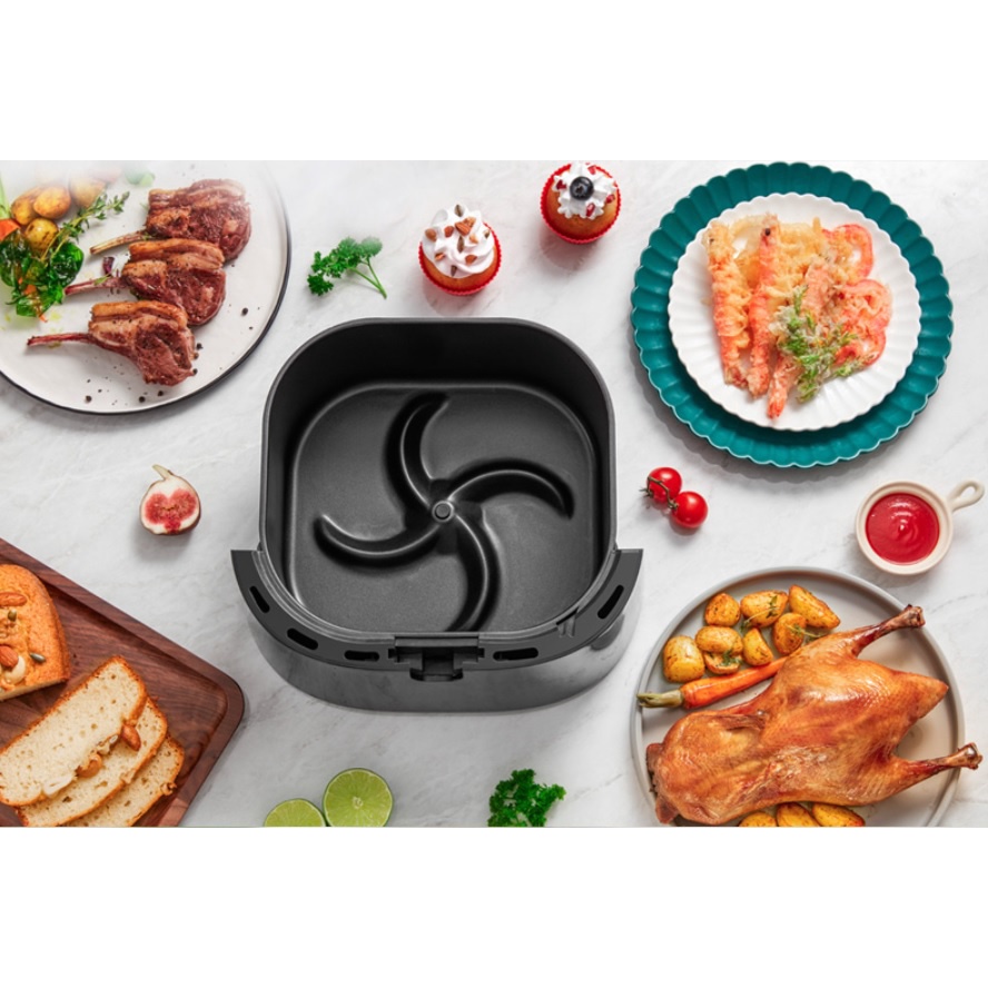 Nồi chiên không dầu điện tử Philips HD9280/90, size XL 6.2L, công nghệ Rapid Air, bảo hành 2 năm | Hàng chính hãng