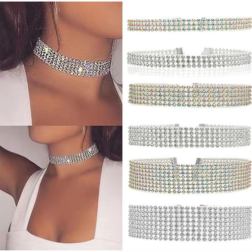 Vòng Cổ Đính Đá Thời Trang Nữ Tính