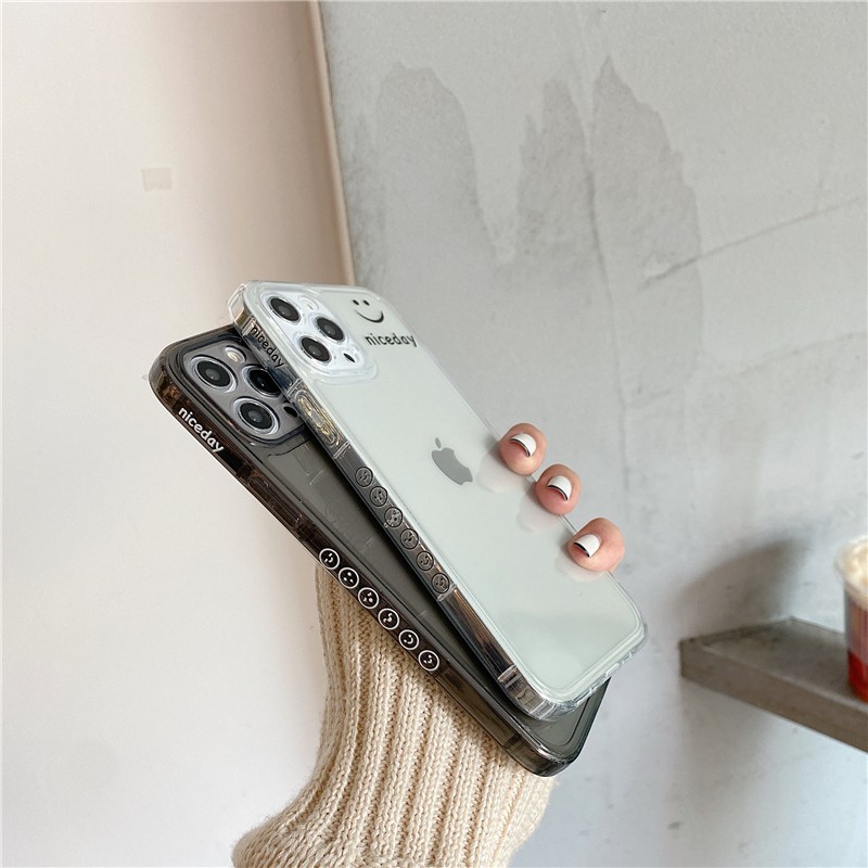 Ốp lưng iphone trong cạnh hình vuông mặt niceday 6s/6splus/7/7plus/8/8plus/x/xr/xs/11/12/pro/max/plus/promax-Awifi A2-11 | BigBuy360 - bigbuy360.vn