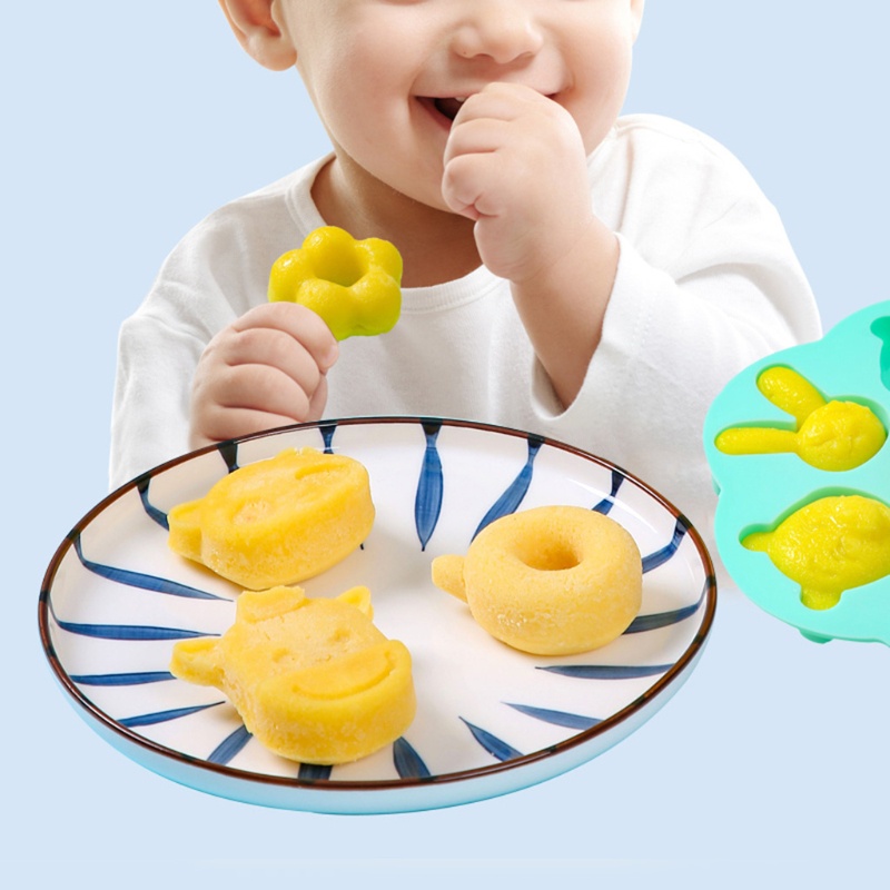 Khuôn Silicone Tạo Hình Làm Bánh Kẹo Hình Thỏ / Bò Sữa DIY