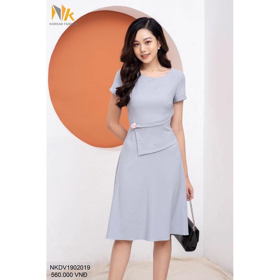 ĐẦM XÒE ĐÍNH HOA EO
