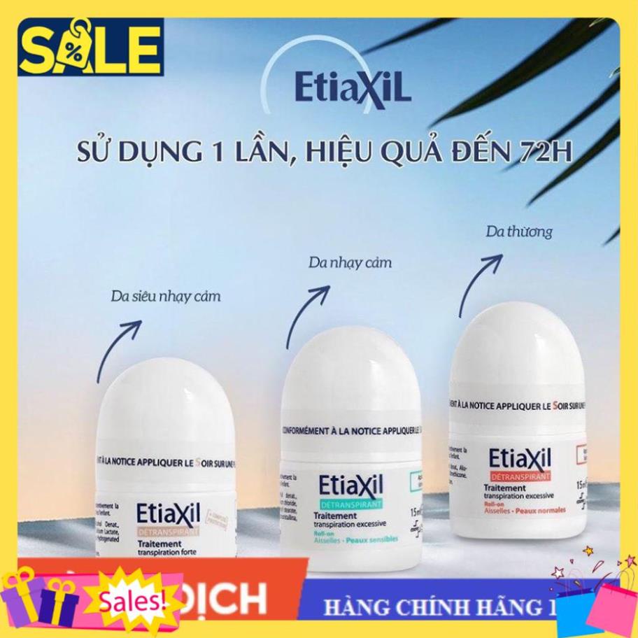 Lăn khử mùi Etiaxil ngăn ngừa mùi và mồ hôi vùng cánh lăn nách 15ml