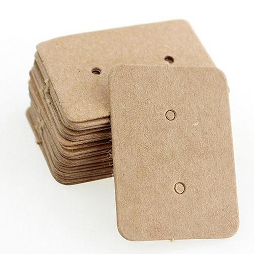 Set 100 Tấm Giấy Treo Trưng Bày Bông Tai 25x35mm