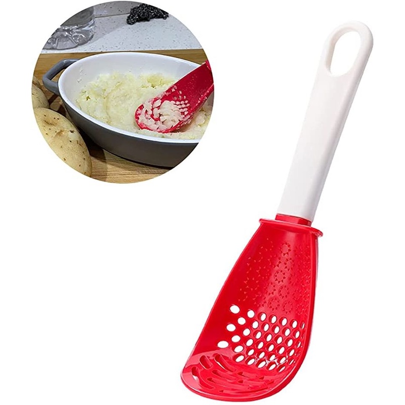 1 Dụng Cụ Nghiền Khoai Tây / Tỏi / Gừng Đa Năng Có Lỗ Treo Cách Nhiệt Tiện Dụng Cho Nhà Bếp