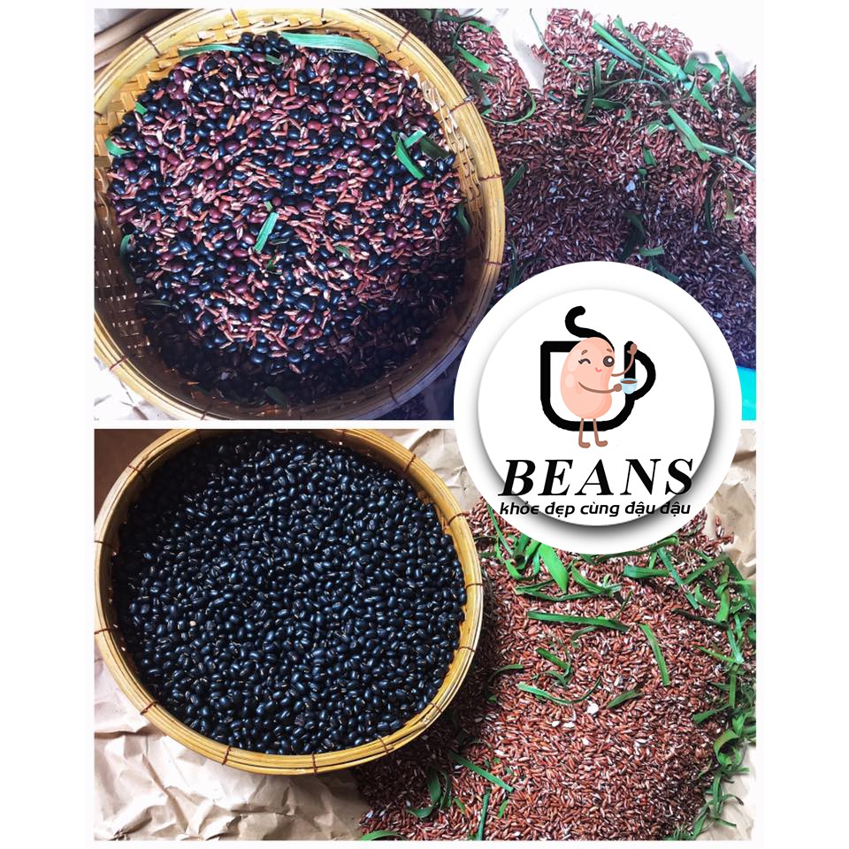 Trà đậu đen xanh lòng gạo lứt rang than hồng BEANS