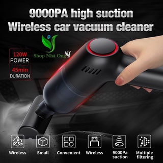 Máy Hút Bụi Mini Cầm Tay Không Dây- Lực Hút Cực Mạnh 8000pa Nhaongshop
