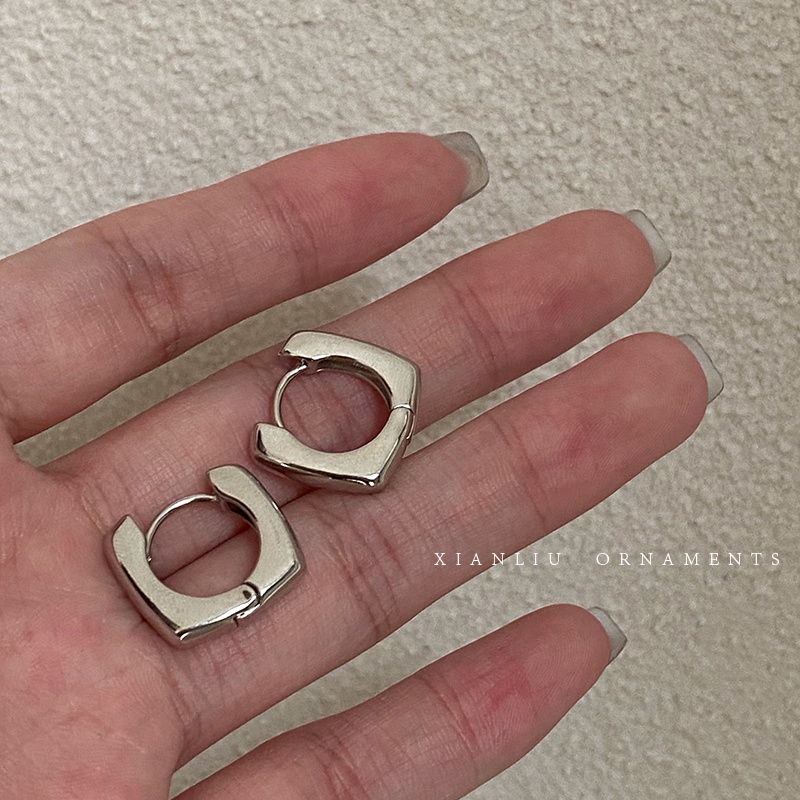 Khuyên Tai Hình Vuông Phong Cách retro Hàn Quốc Cao Cấp Sang Trọng