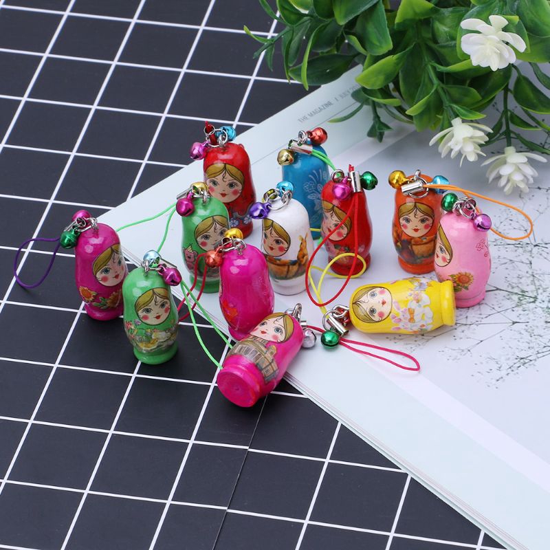 Móc khóa phối búp bê Nga Matryoshka thiết kế độc đáo