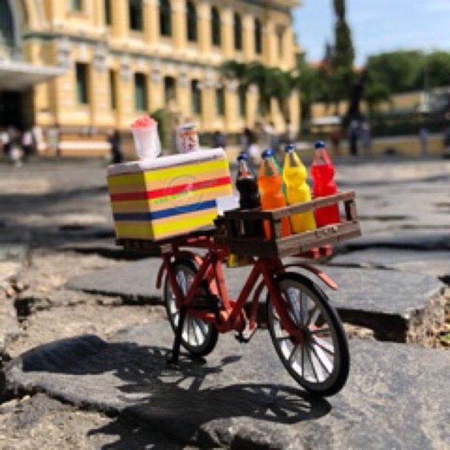 Mô Hình Nhà Búp Bê Xe Hàng Rong Xe Siro Đá Bào HR02