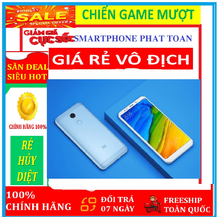 Điện thoại Xiaomi REDMI NOTE 5 PRO 2sim ram4G/64GB zin, CHƠI PUBG, FREE FIRE, LIÊN QUÂN Mượt