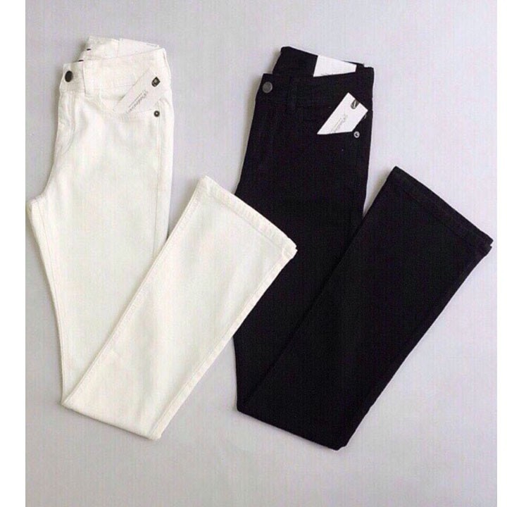 Quần jean ống bass đen và trắng | BigBuy360 - bigbuy360.vn