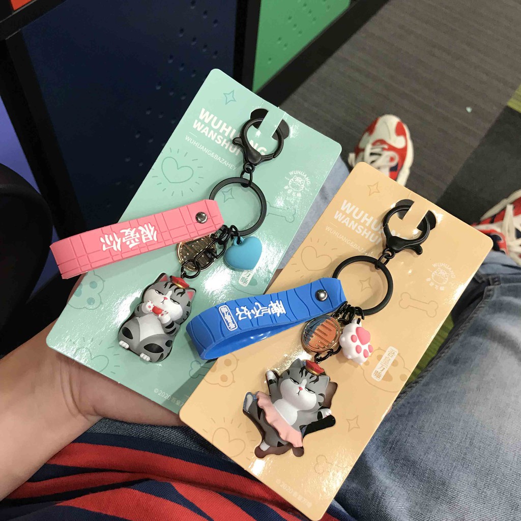 Móc khóa CAO CẤP Mèo AMI bụng bự