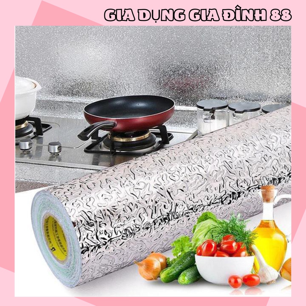 COMBO 2 CUỘN GIẤY DÁN BẾP TRÁNG NHÔM CHỐNG THẤM KHỔ 40CM GIA DỤNG GIA ĐÌNH