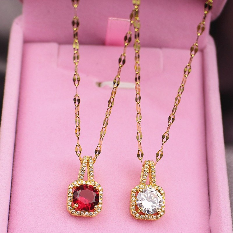 Dây Chuyền Nữ Sang Trọng Titan Ko Đen TT 3757