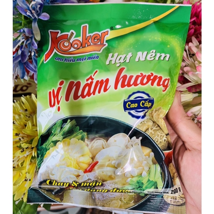 200g Hạt nêm chay nấm hương cao cấp kooker