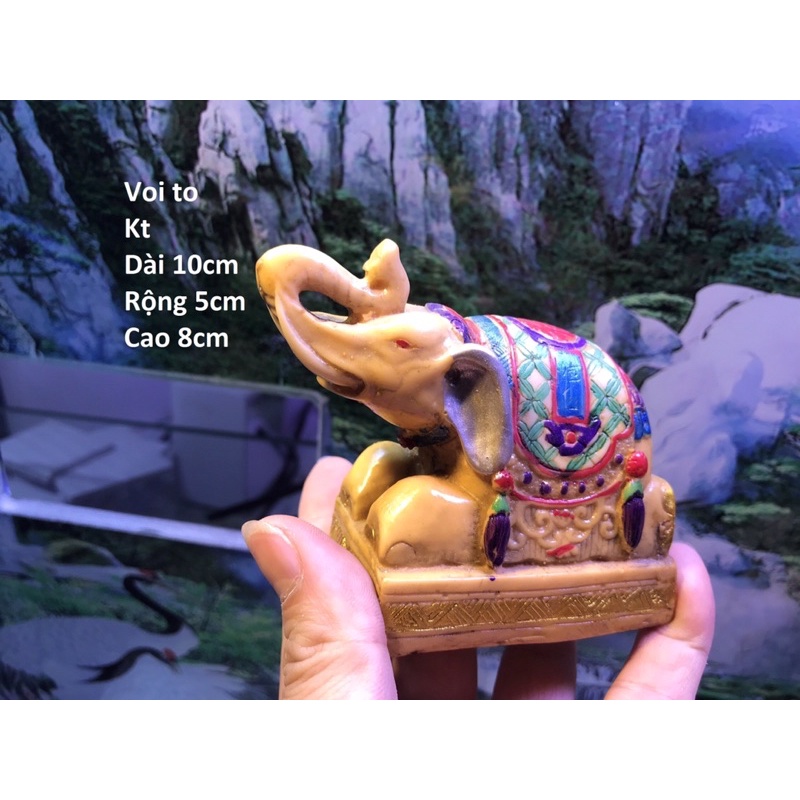 Tượng voi gốm trang trí nghệ thuật nhiều kích cỡ