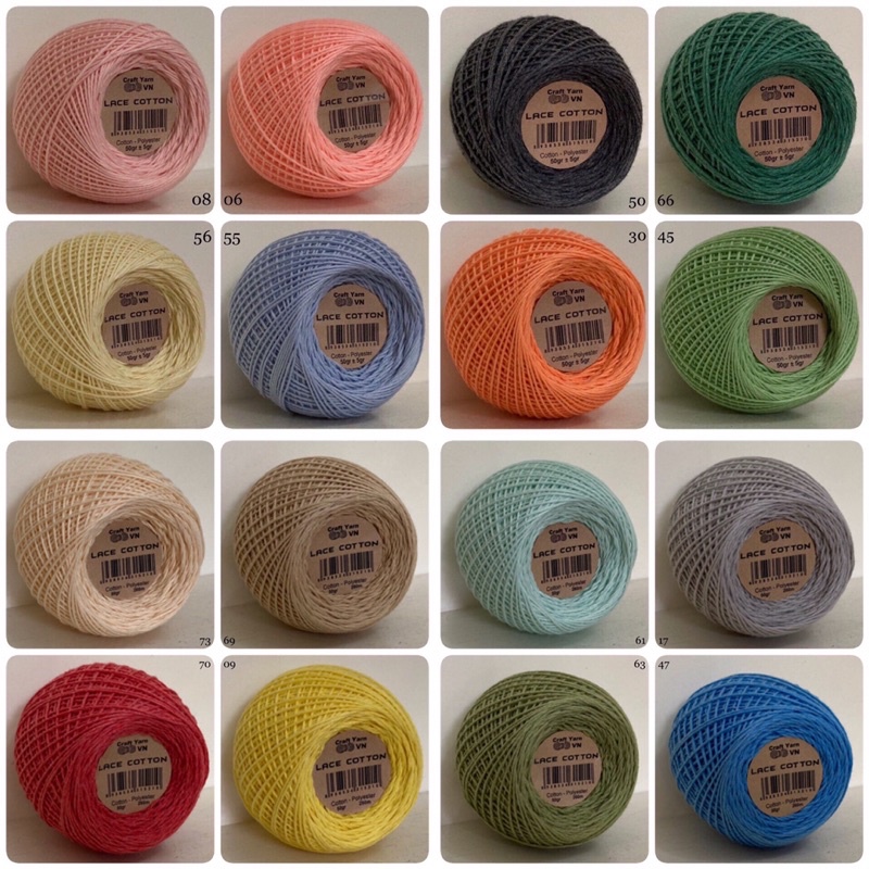 Chỉ lace cotton vn-craft yarn