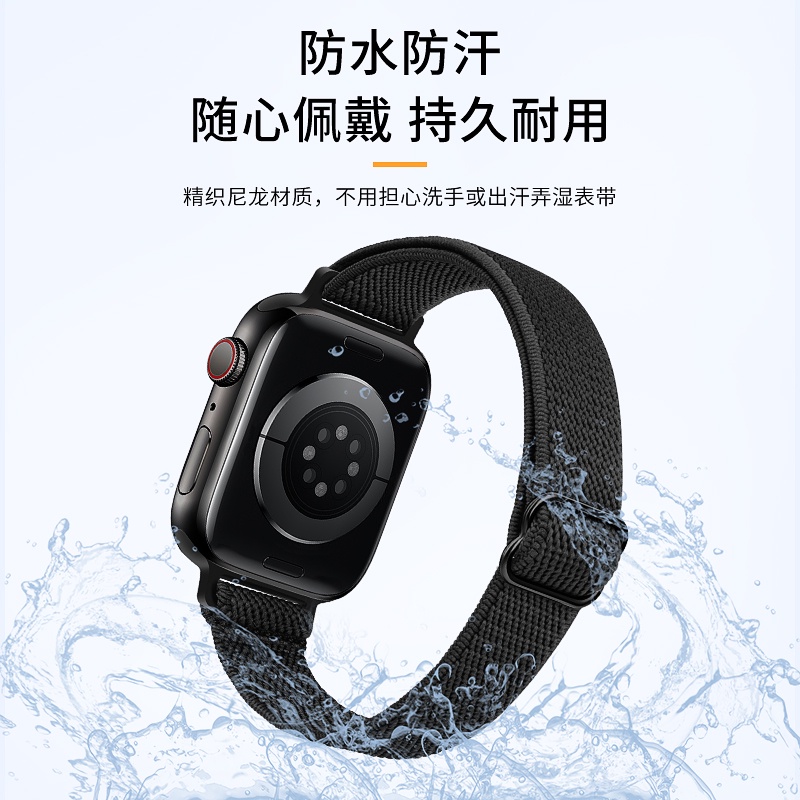 Dây Đeo Đồng Hồ Dạng Bện Mỏng Thời Trang Cho iwatch series 7 6 5 3 4 2 SE 41mm 45mm 38mm 40mm 42mm 44mm