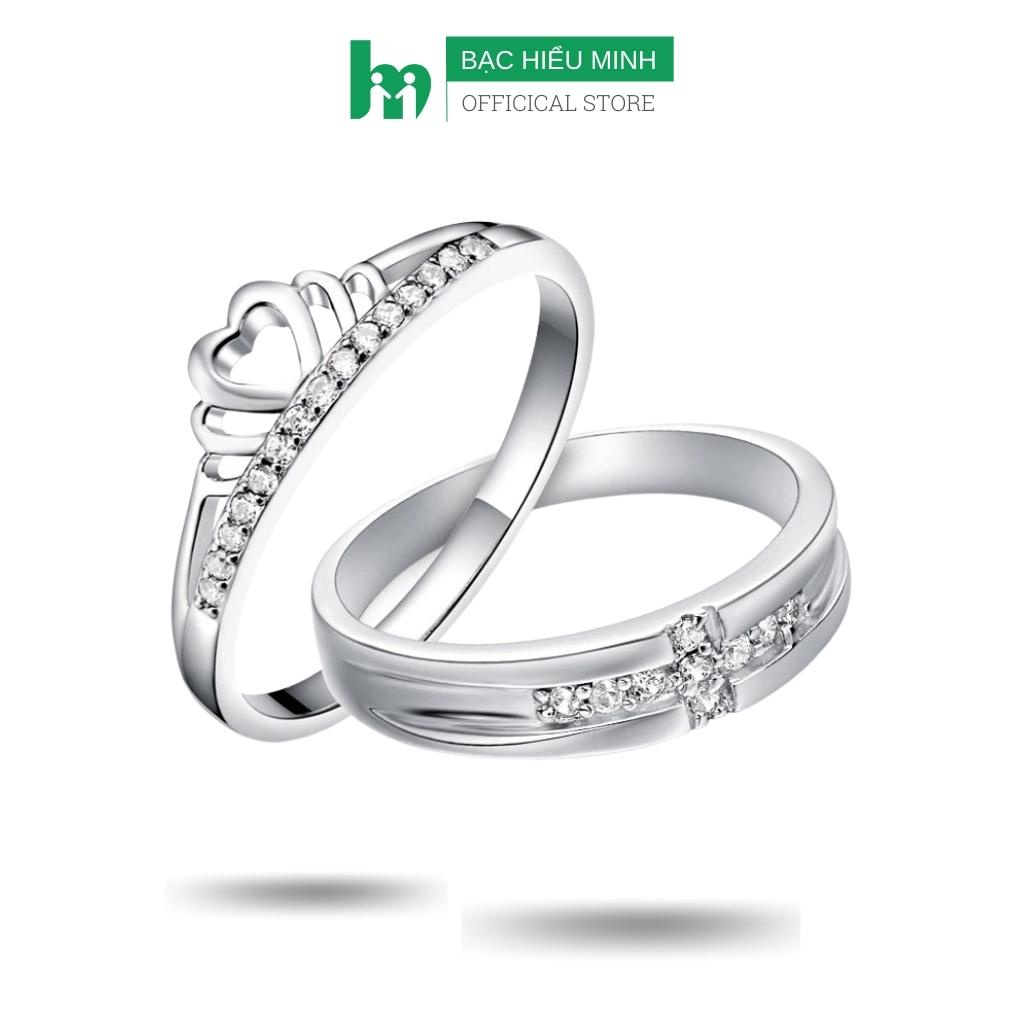 Nhẫn đôi Bạc Hiểu Minh NC402