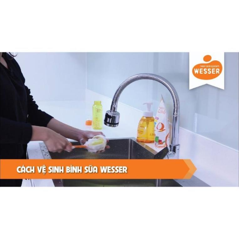 Cọ rửa bình sữa Wesser tay cầm xoay tròn 360 độ