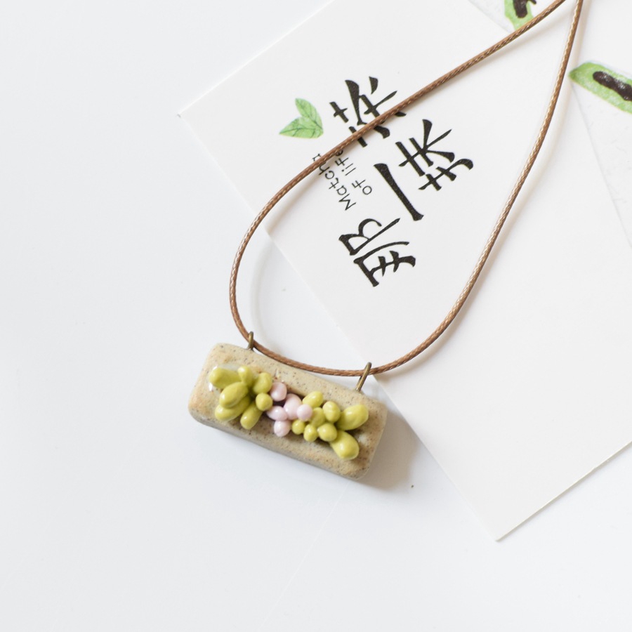 Vòng tay vòng cổ dài mặt gốm sứ nhiều kiểu thời trang Âu Mỹ