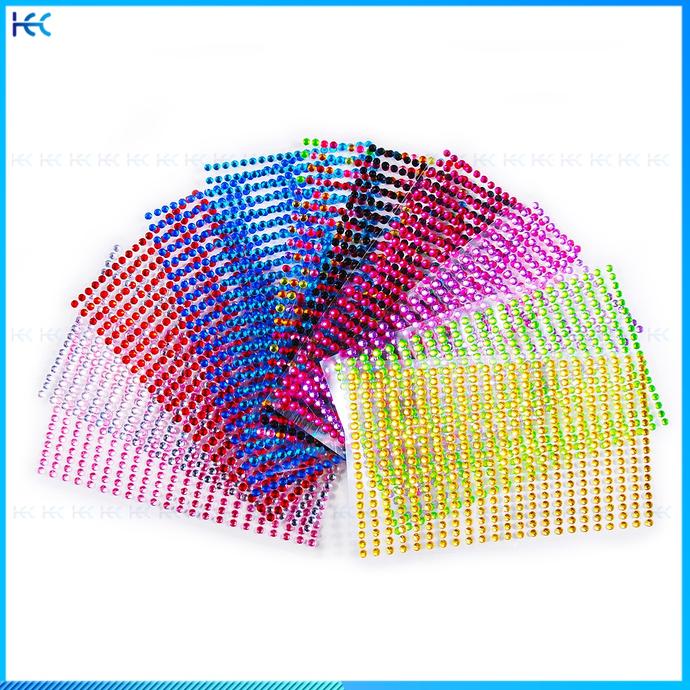 Miếng Dán Hai Mặt Đính Đá Pha Lê Kim Cương Giả 6MM/10*23CM