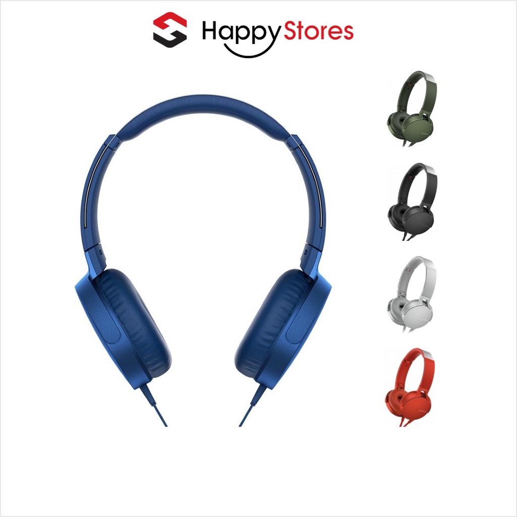 Tai Nghe Sony Extrabass MDR-XB550AP Dynamic rộng 30mm Có Mic Đệm Tai Êm, Thoải Mái Bảo Hành Chính Hãng 12