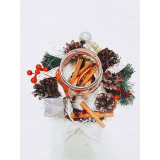 Vòng nguyệt quế Noel handmade