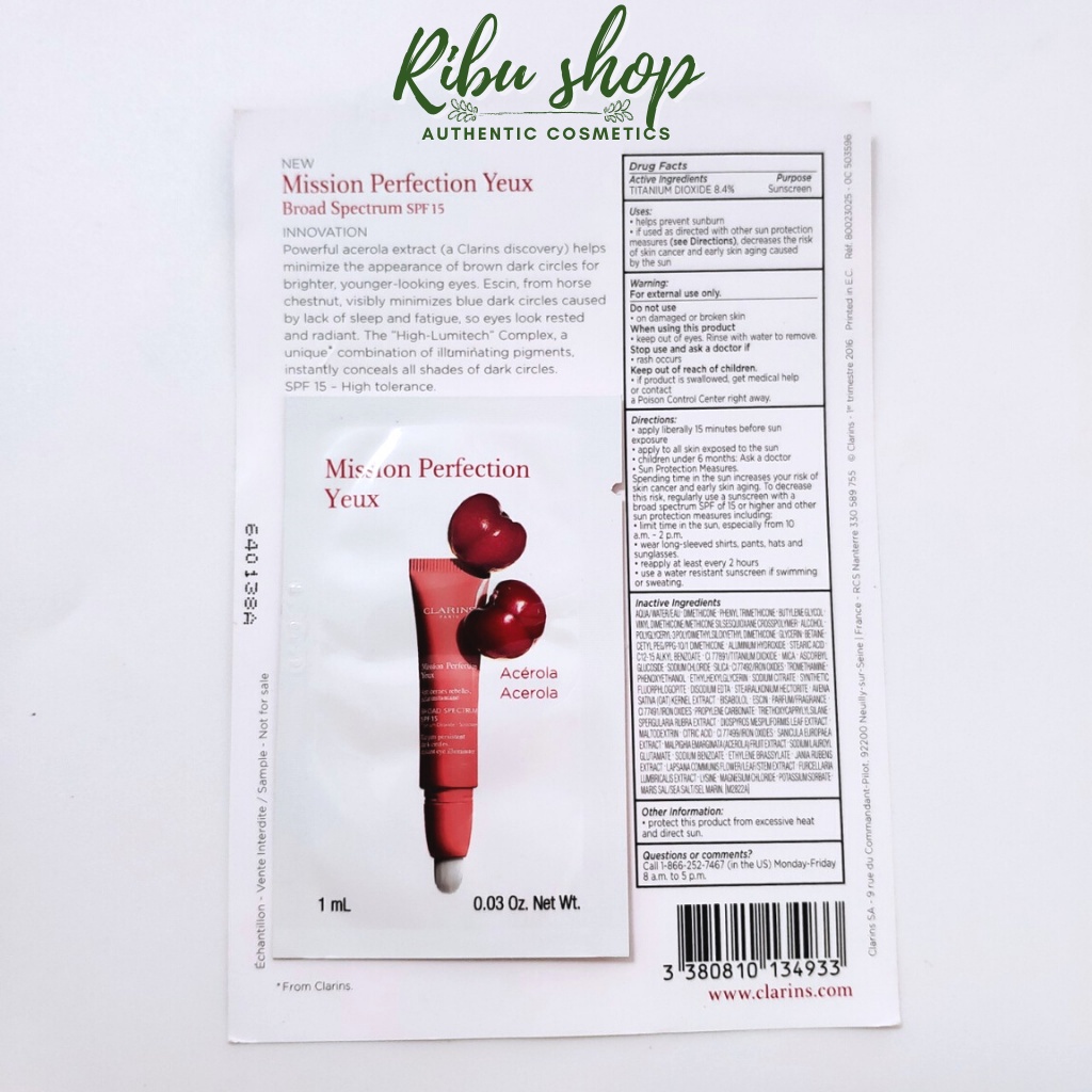 Mẫu thử sample kem dưỡng mắt các hãng xịn - Ribu shop