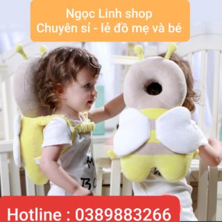 CÓ CÒI BÁO ĐỘNG - Gối đeo lưng đỡ cổ, đầu chính hãng cho bé tập ngồi, tập đi