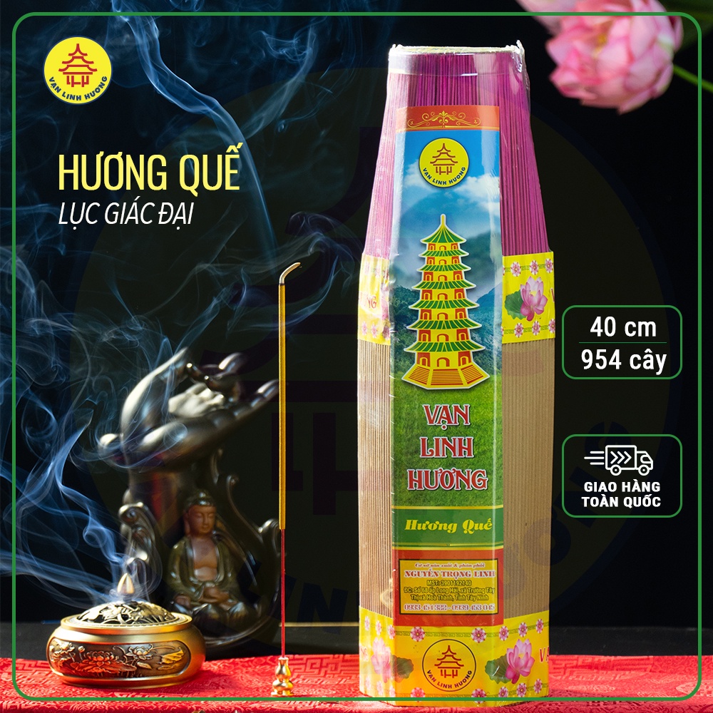 Nhang Vạn Linh Hương quế thượng hạng lục giác đại