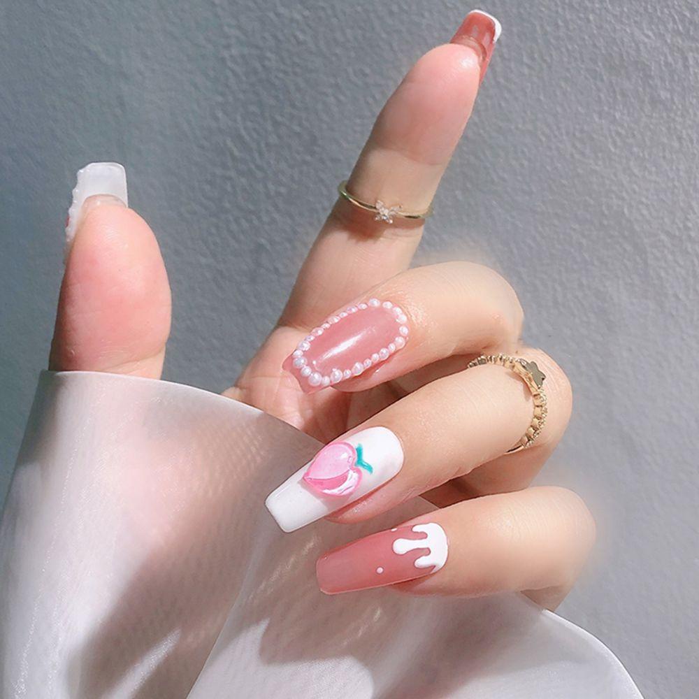 Phụ Kiện Trang Trí Móng Tay Nghệ Thuật Hình Kẹo / Trái Tim Màu Sắc Ngọt Ngào