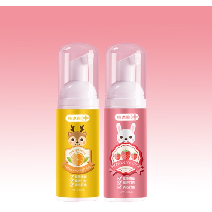 Kem đánh răng tạo bọt vị tự nhiên nguyên chất 60ml cho bé trên 6 tháng, có thể nuốt