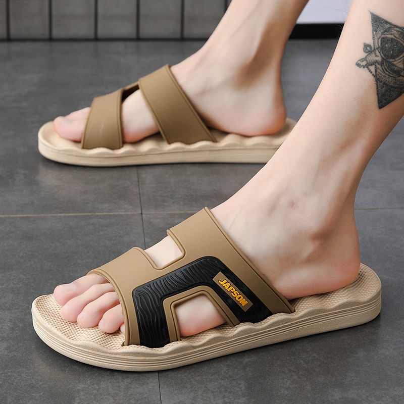 Oeggeo shop Dép Xỏ Ngón Đế Phẳng Xu Hướng Mùa Hè Thường Ngày Cho Nam