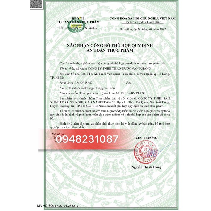 Cốm Vi Sinh Nutribaby. Giúp bé ăn Ngon, Tăng cường sức đề Kháng, Tăng cường chức năng hô hấp