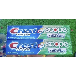 Kem đánh răng Crest Complete Extra Scope Whitening Plus Scope 232g của M