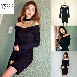[HÌNH THẬT] Váy Áo Đầm Ôm Body Cao Cấp DRESSIE Yếm Choker