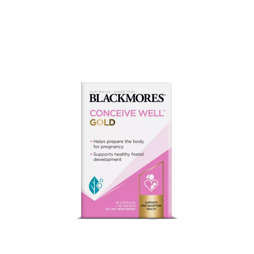 Viên uống Blackmores Conceive Well Gold Úc tăng khả năng thụ thai 56 viên