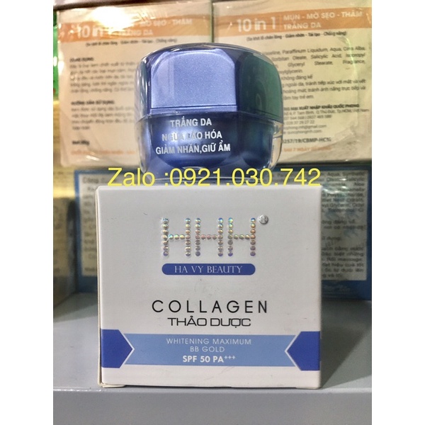 Kem HHH collagen trắng da-ngừa lão hoá-giản nhăn -giữ ẩm-săn chắc da-ngăn ngừa mụn nám hủ 12g
