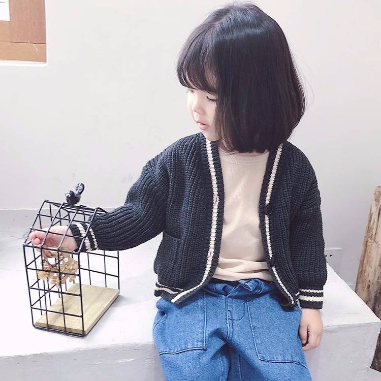 Áo Khoác Len Cardigan Thiết Kế Mới Thời Trang Mùa Xuân Thu 2020 Dành Cho Bé Gái