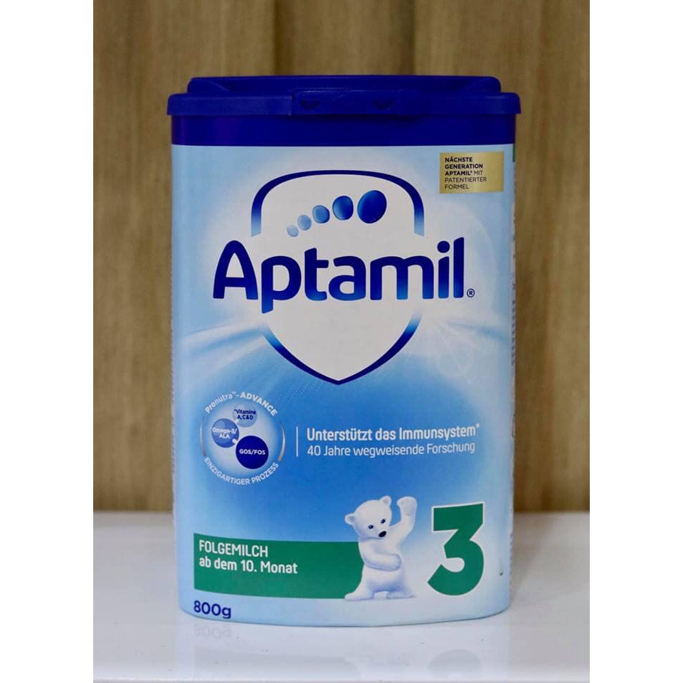 Sữa Aptamil nội địa Đức đủ số 1,2,3 1+ 2+ 800g