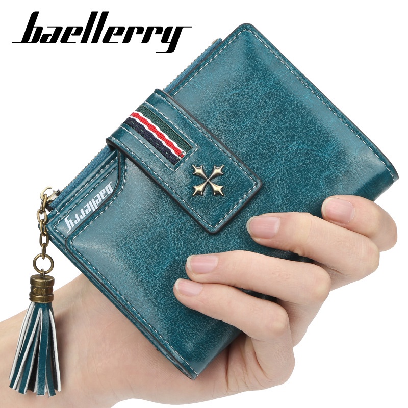 Ví Da Ngắn Baellerry Thời Trang Cho Nữ