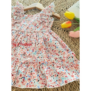 Váy hoa bé gái Cotton A02
