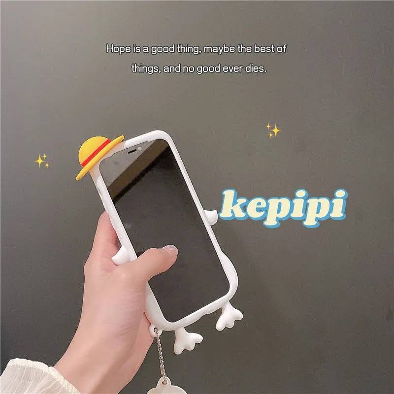 Ốp Silicon Họa Tiết Hình Chú Vịt Thời Trang Cho Apple Iphone 12mini / 11promax / 12 Pro Max / 11/11pro/7/8/ Plus/X /Xr