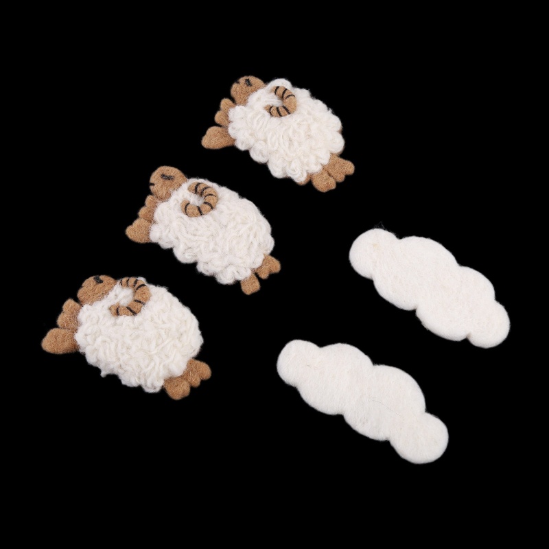 Bong Bóng Vải Nỉ Hình Chú Cừu / Đám Mây Dùng Làm Đạo Cụ Chụp Ảnh Cho Bé Sơ Sinh