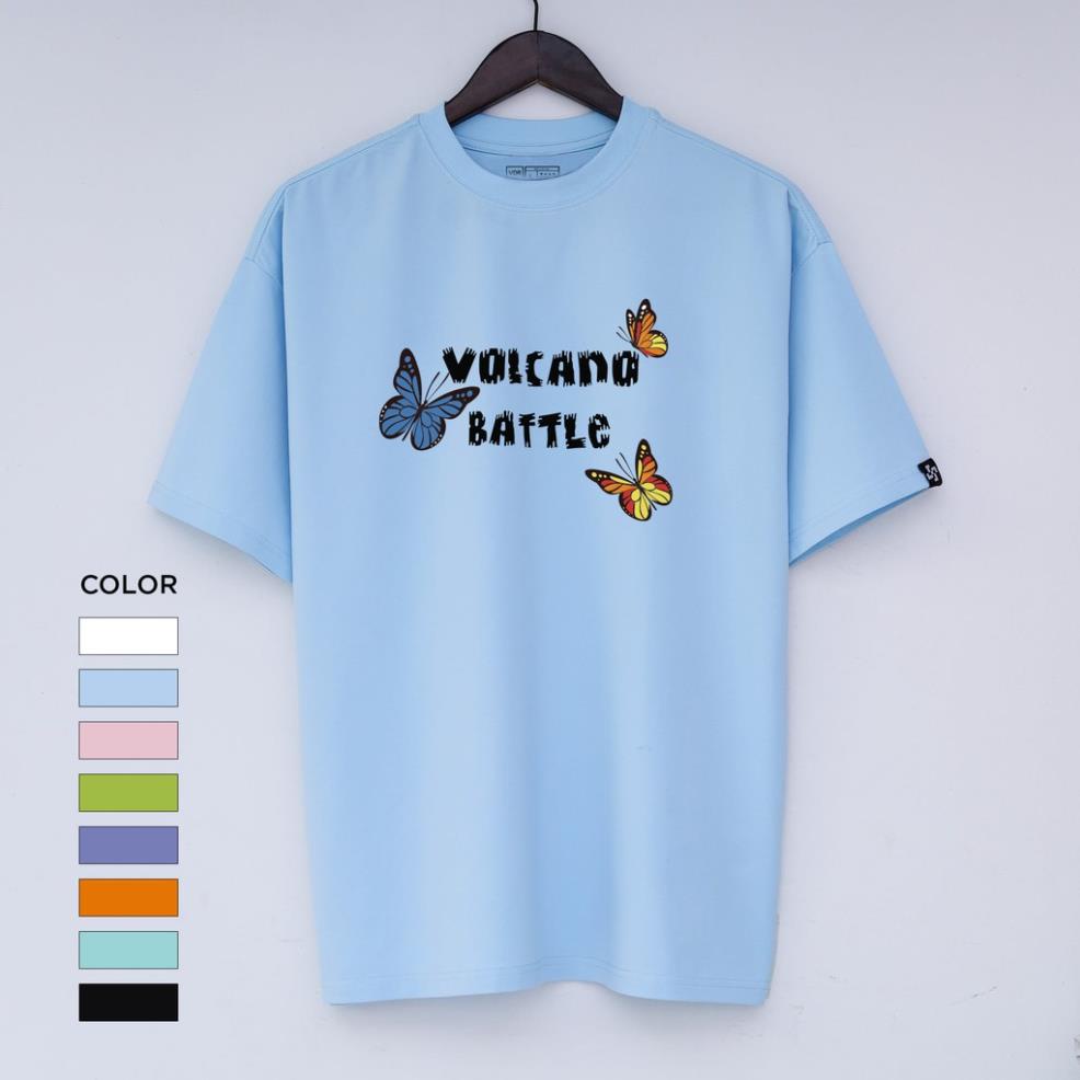Áo thun UNISEX tay lỡ VB in 2 mặt cotton (V56)