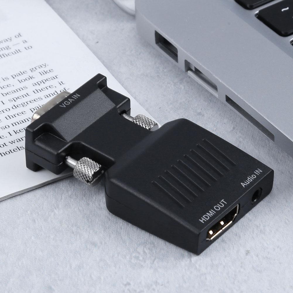 [B-cool]Cổng di động VGA Nam sang HDMI Cổng kết nối bộ chuyển đổi cổng