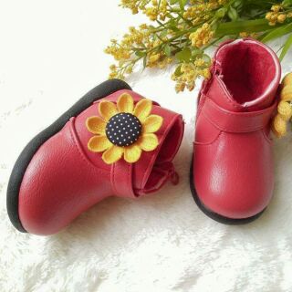 Boot cổ thấp đỏ