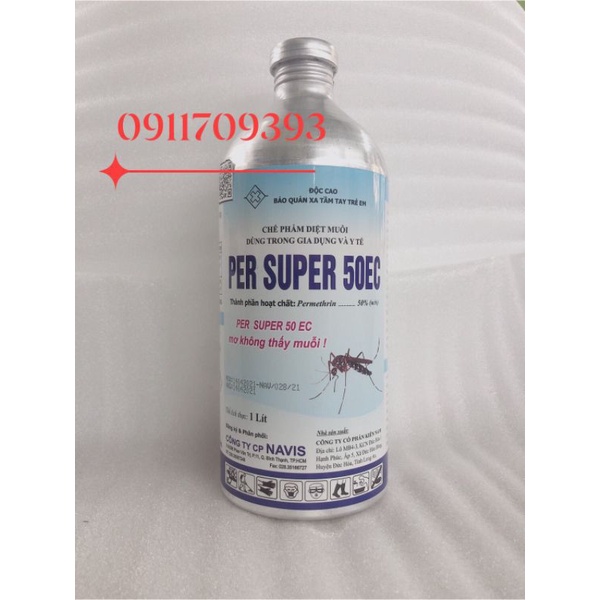 Chai nhôm PER SUPER (1000ml) - Thuốc diệt côn trùng, các loại gây hại cho cây trồng, chuồng trại