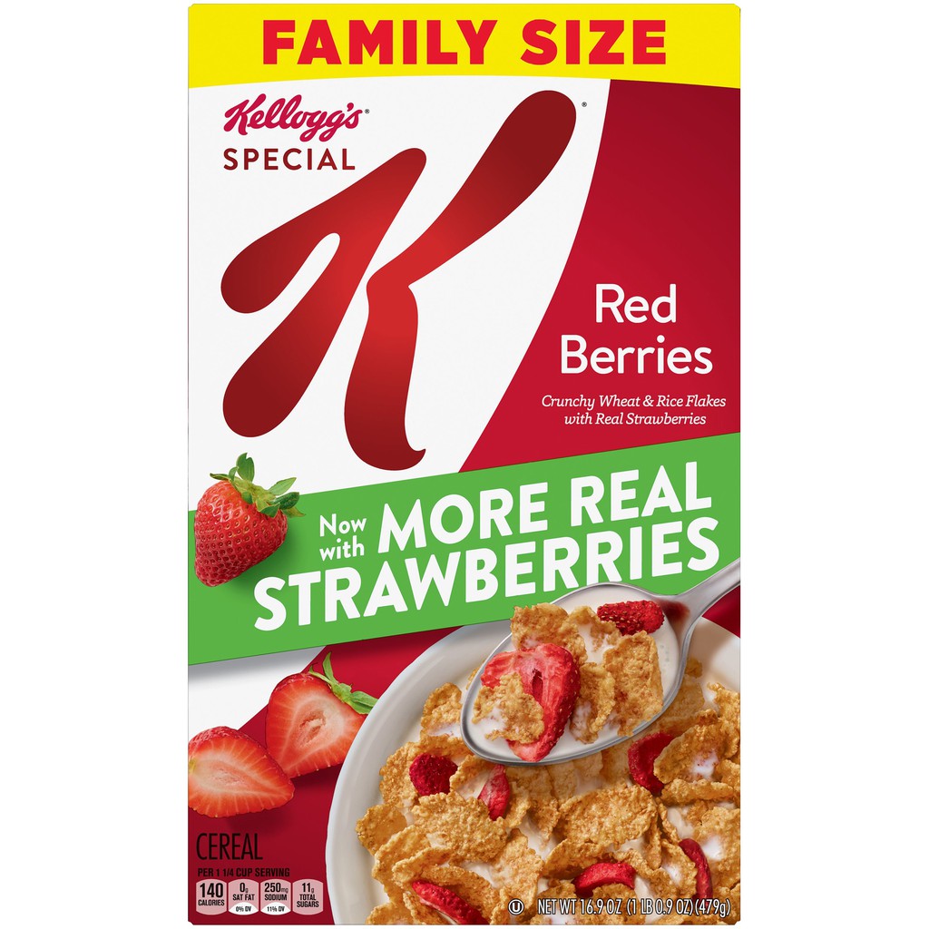 Cereal ăn sáng Kellogg's K Special vị Berry 479gr